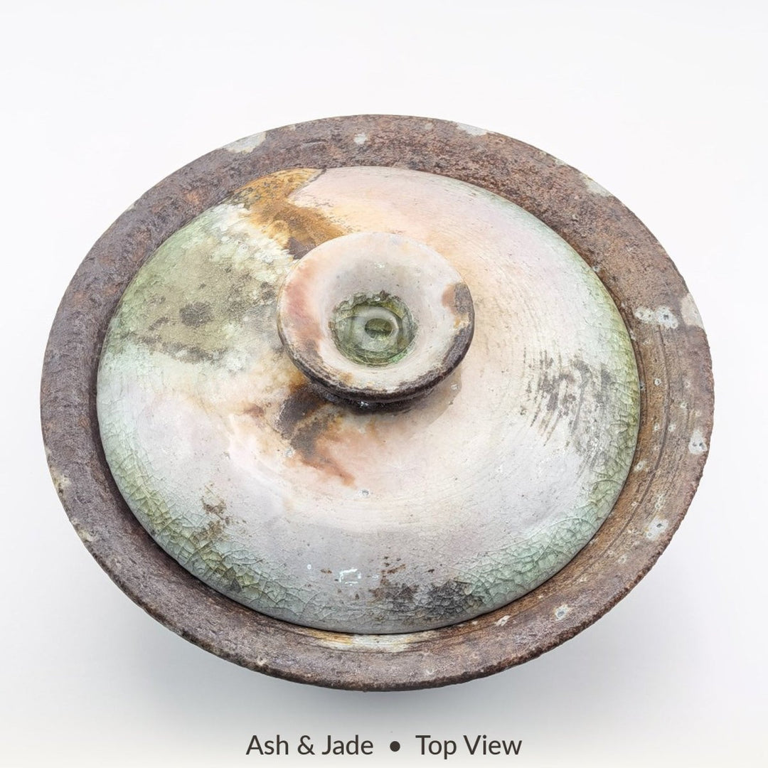 Ash & Jade Jingdezhen Wood-Fired Gaiwan – 80–85 ml - Tea and Whisk