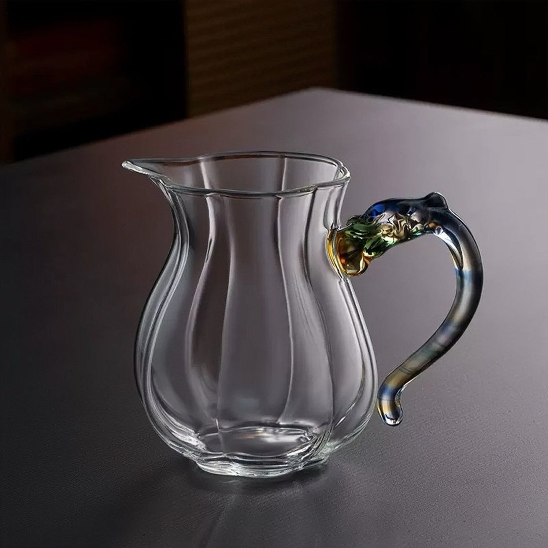 Aurora Dragon - Crystal Glass Fairness Cup / Tea Pitcher / Cha Hai - Tea and Whisk