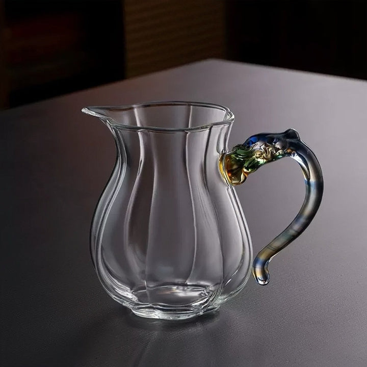 Aurora Dragon - Crystal Glass Fairness Cup / Tea Pitcher / Cha Hai - Tea and Whisk