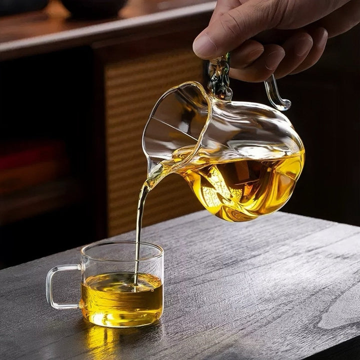 Aurora Dragon - Crystal Glass Fairness Cup / Tea Pitcher / Cha Hai - Tea and Whisk