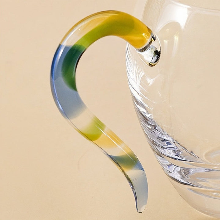 Aurora Handle Cha Hai - Crystal Glass Fairness Cup / Tea Pitcher - Tea and Whisk