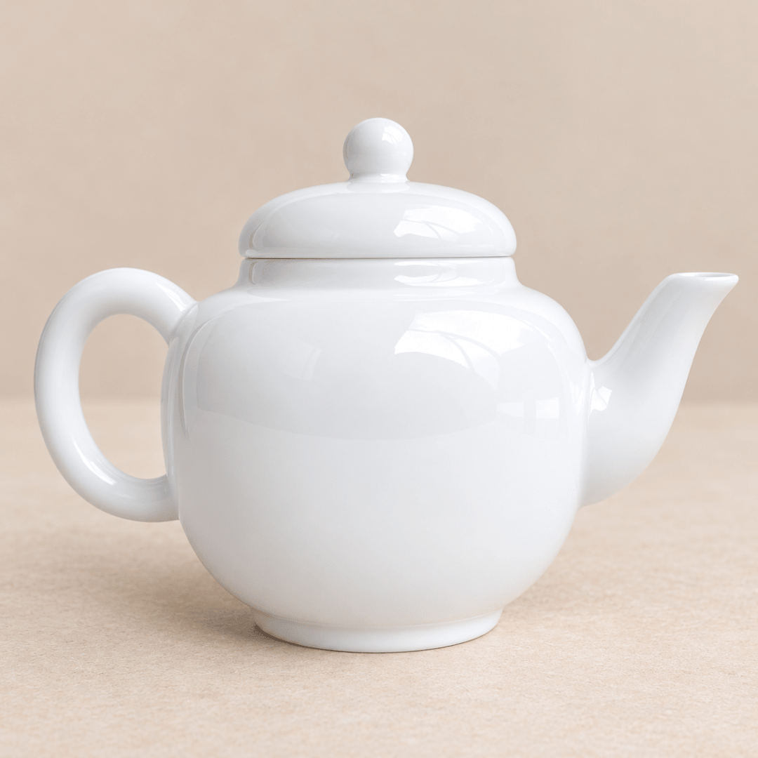 Authentic Jingdezhen “Huai Ying” Jade Porcelain Gongfu Teapot 120ml - Tea and Whisk