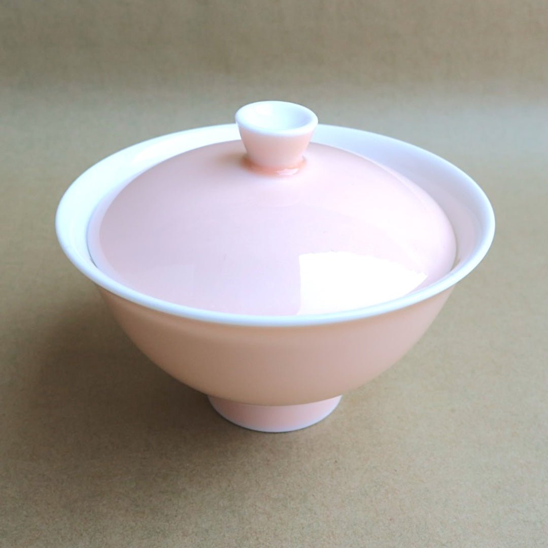 Authentic Jingdezhen Jade Porcelain Colorful Gaiwan - Tea and Whisk