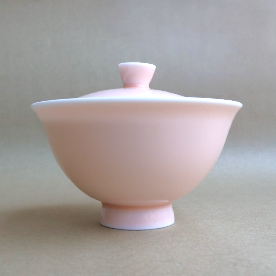 Authentic Jingdezhen Jade Porcelain Colorful Gaiwan - Tea and Whisk
