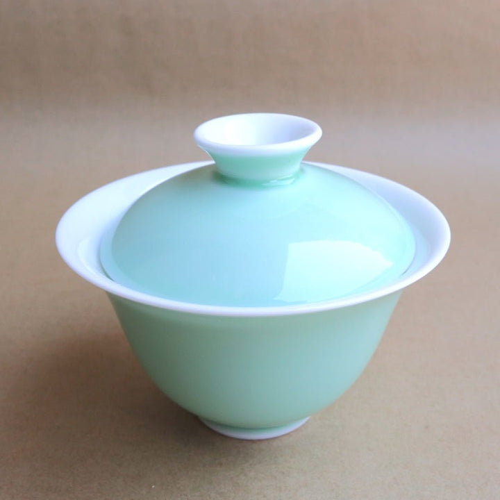 Authentic Jingdezhen "Yanzhi" Colorful Gaiwan - Tea and Whisk