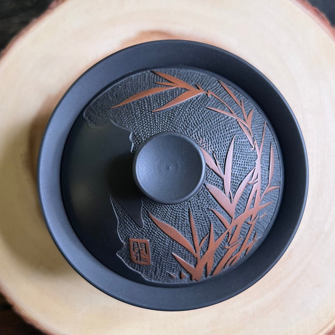 Bamboo Serenity Jianshui Handcrafted Traditional Gaiwan - Tea and Whisk