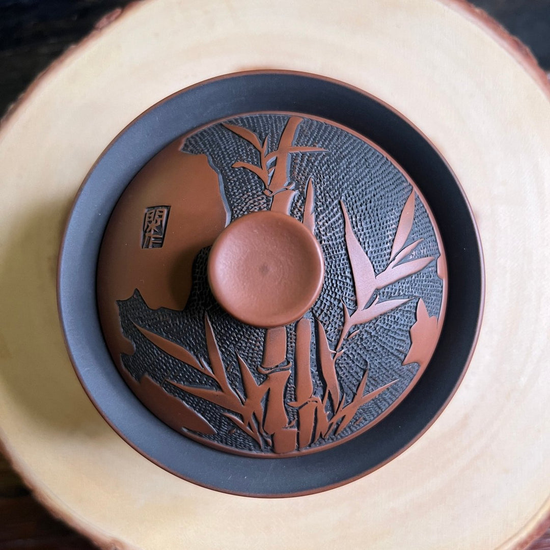 Bamboo Serenity Jianshui Handcrafted Traditional Gaiwan - Tea and Whisk