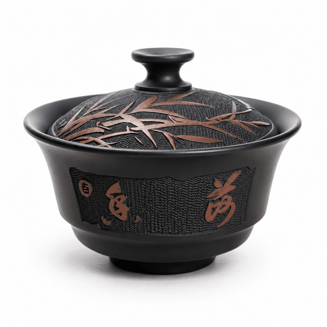Bamboo Serenity Jianshui Handcrafted Traditional Gaiwan - Tea and Whisk