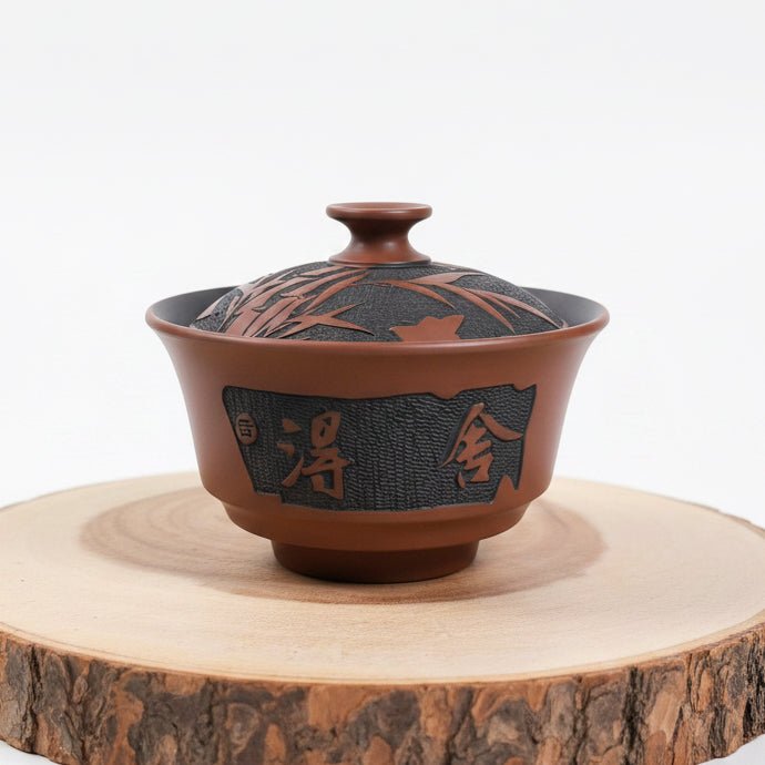 Bamboo Serenity Jianshui Handcrafted Traditional Gaiwan - Tea and Whisk