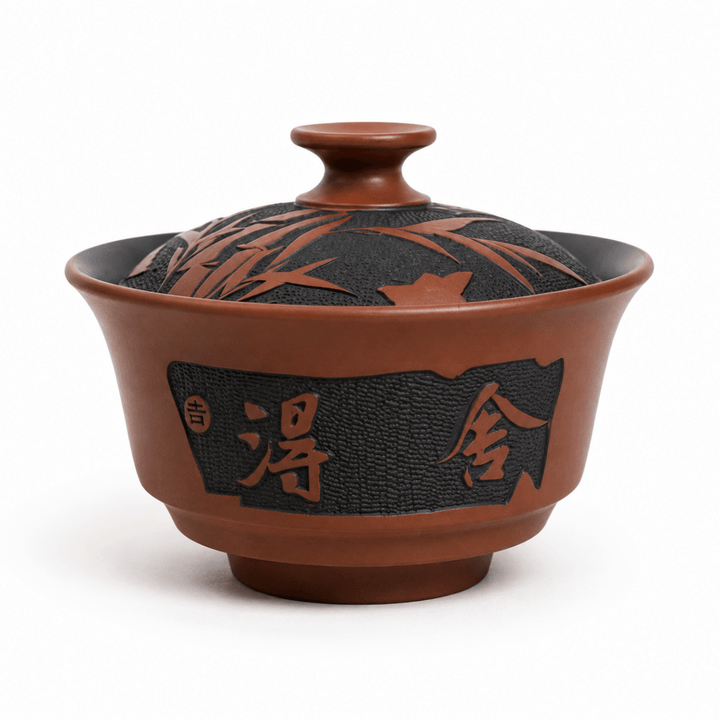 Bamboo Serenity Jianshui Handcrafted Traditional Gaiwan - Tea and Whisk