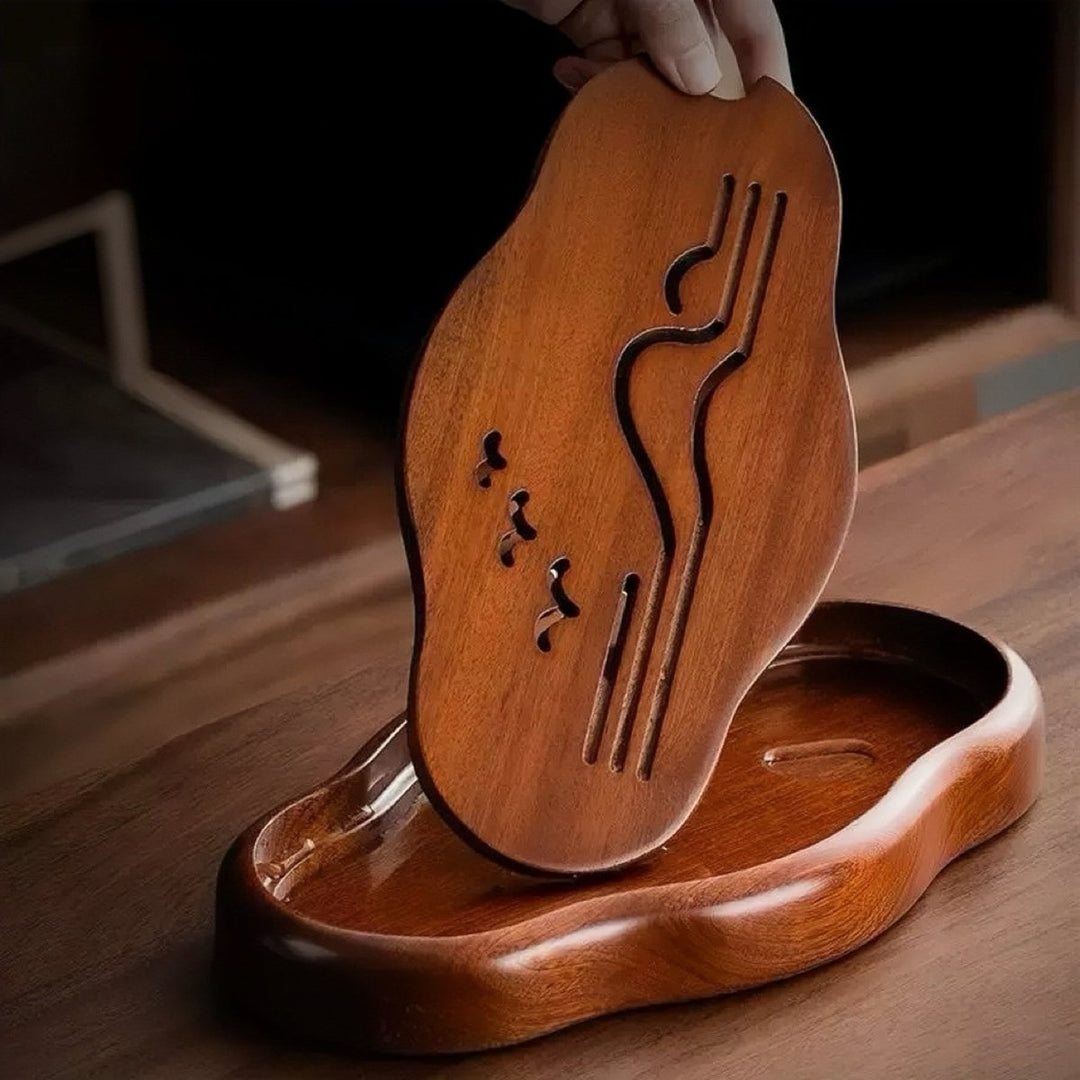 Bamboo Tea Tray / Clay Tea tray - Tea and Whisk