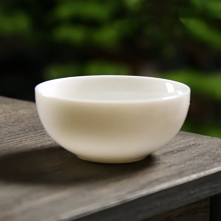 Basic Porcelain Gongfu Teacup - Tea and Whisk