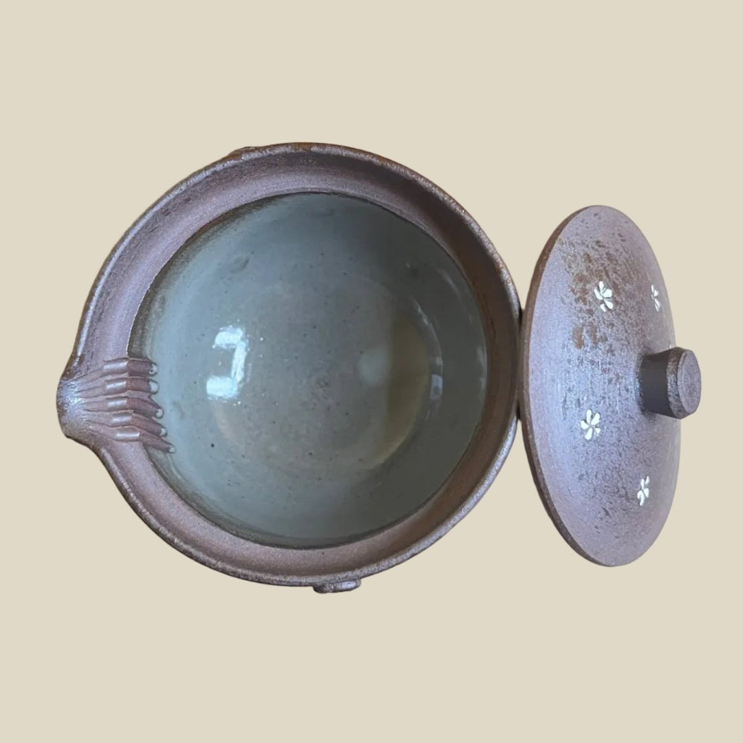 Blooming Sakura - Japanese Master Handmade Hobin Teapot - Tea and Whisk