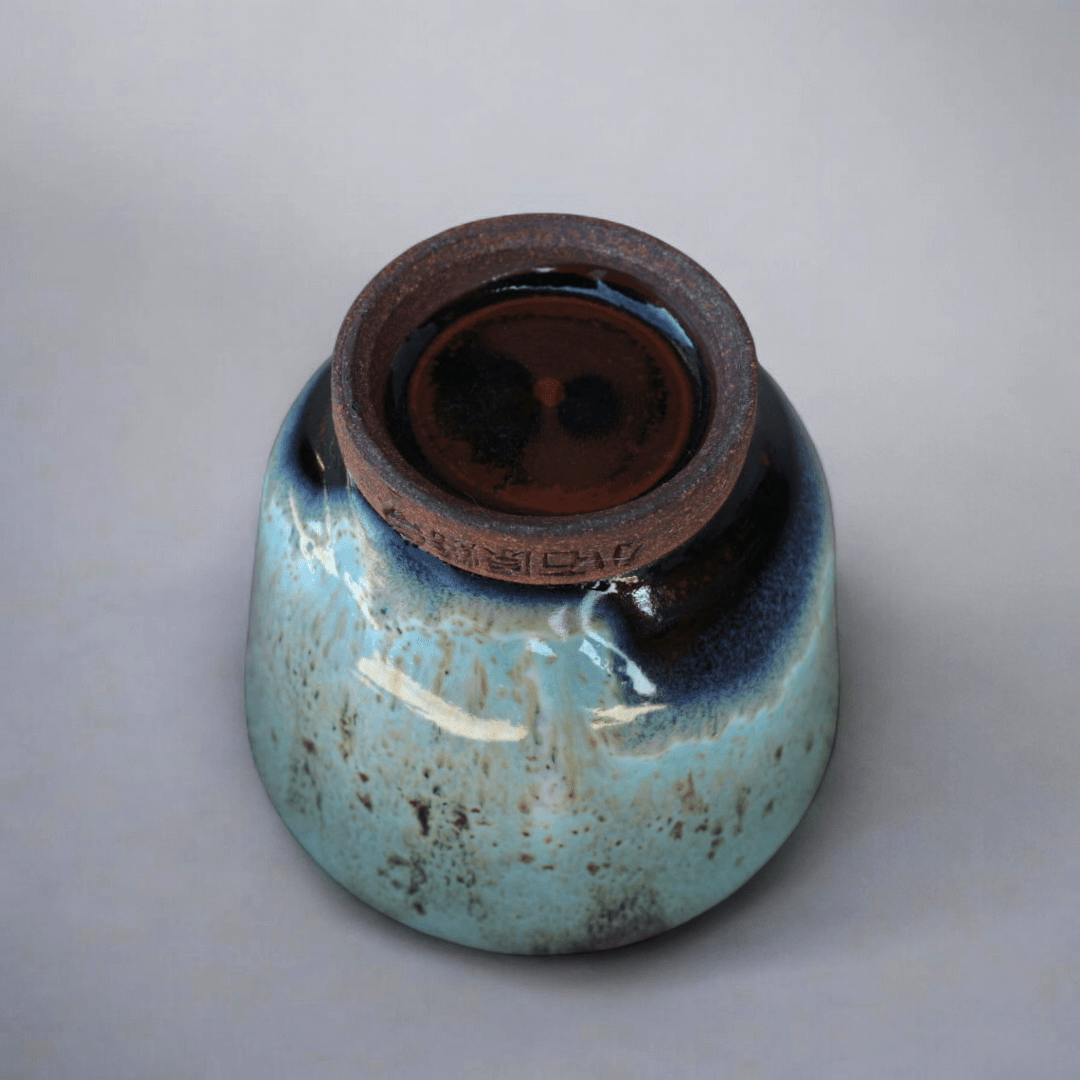 Blue Mist Toho Village Teacup - Tea and Whisk