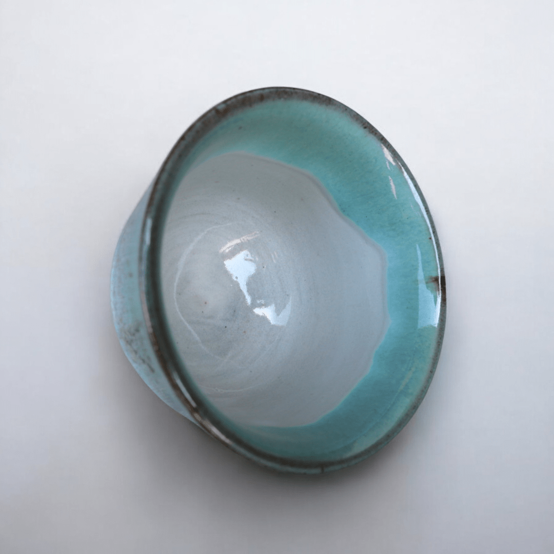 Blue Mist Toho Village Teacup - Tea and Whisk