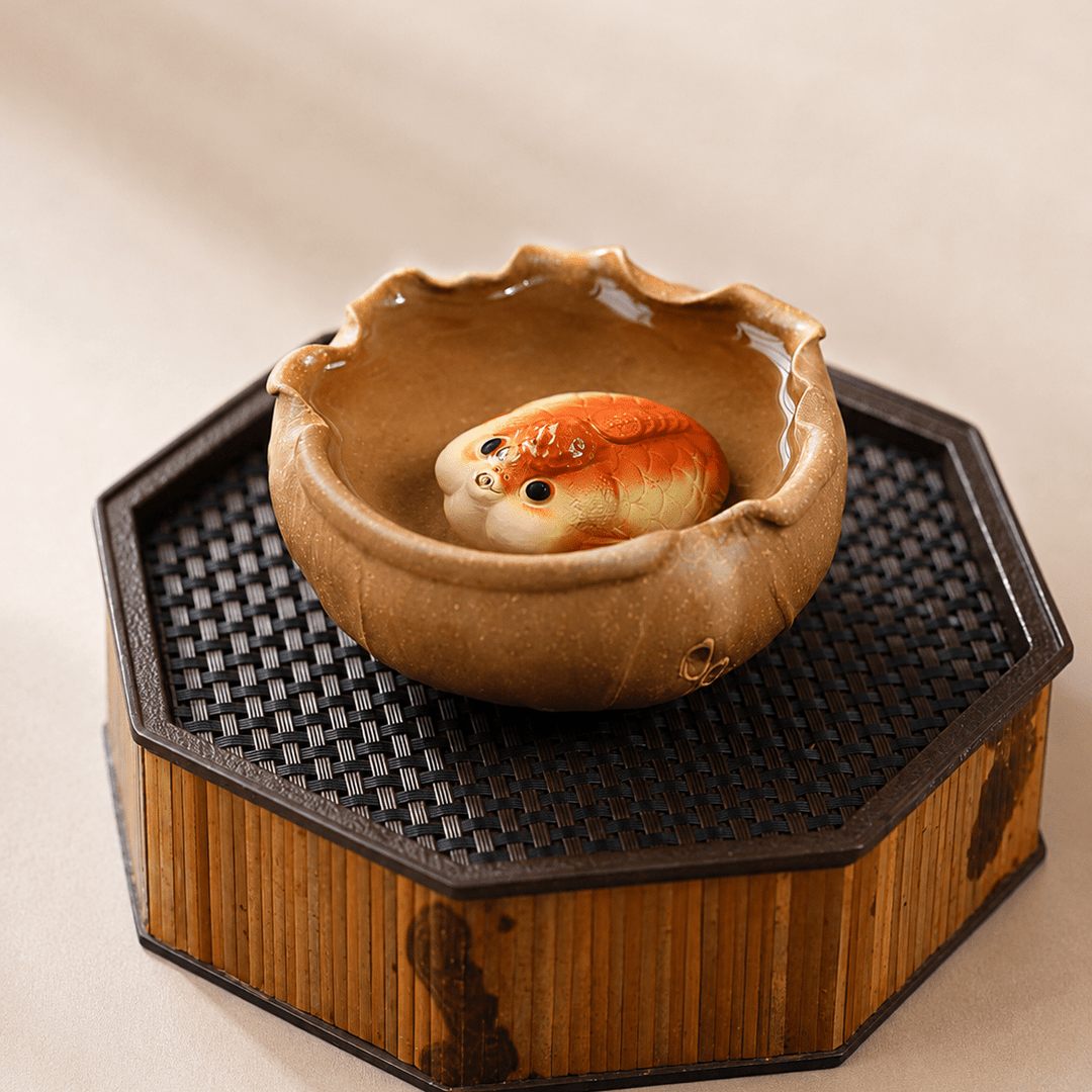 Bubble Fish –Handmade Clay Tea Pet - Tea and Whisk