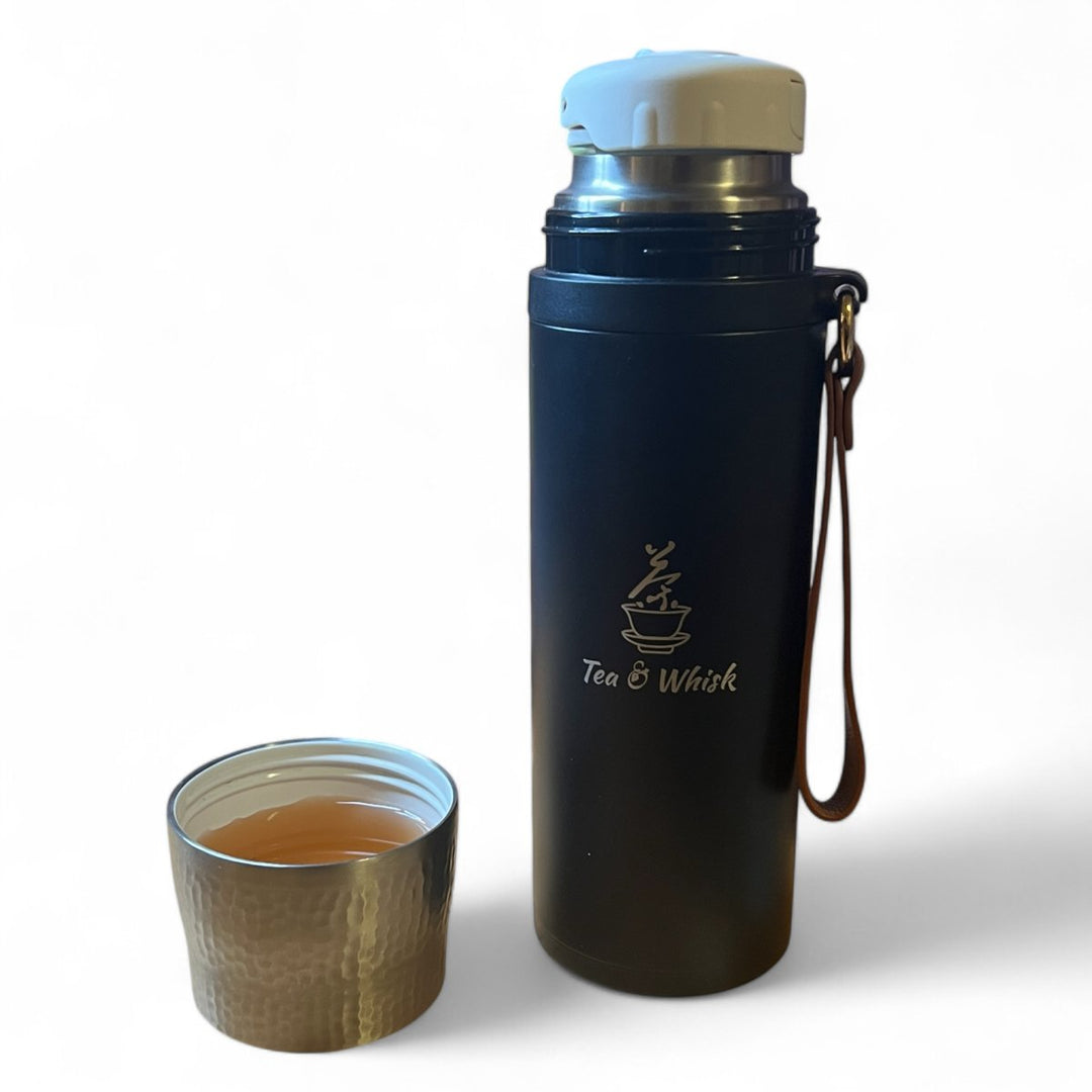 Ceramic Double - Wall Tea Infuser With Built - In Strainer - Tea and Whisk