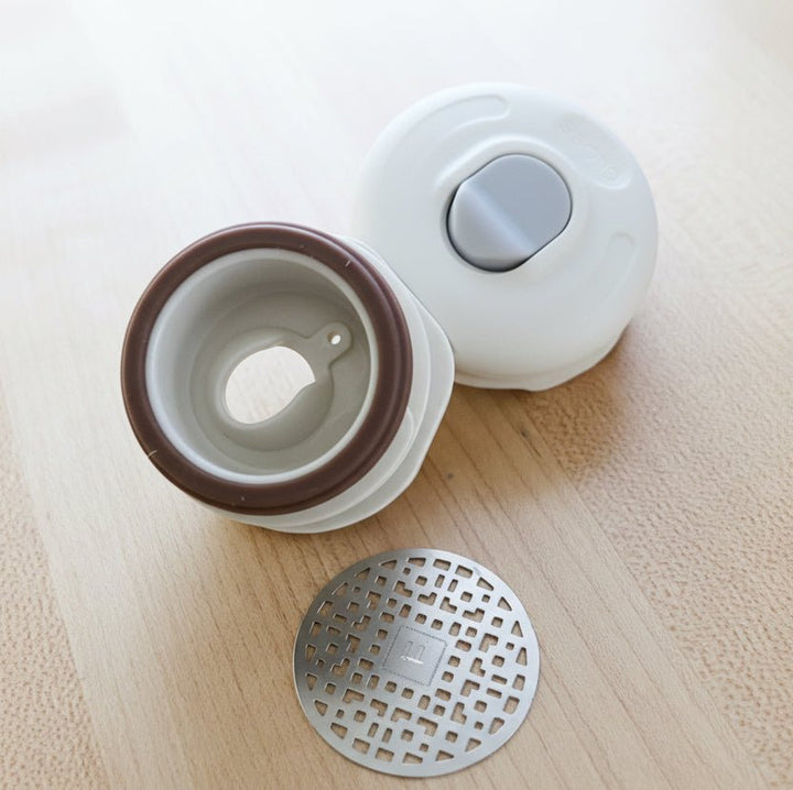 Ceramic Double - Wall Tea Tumbler Infuser With Built - In Titanium Strainer - Tea and Whisk