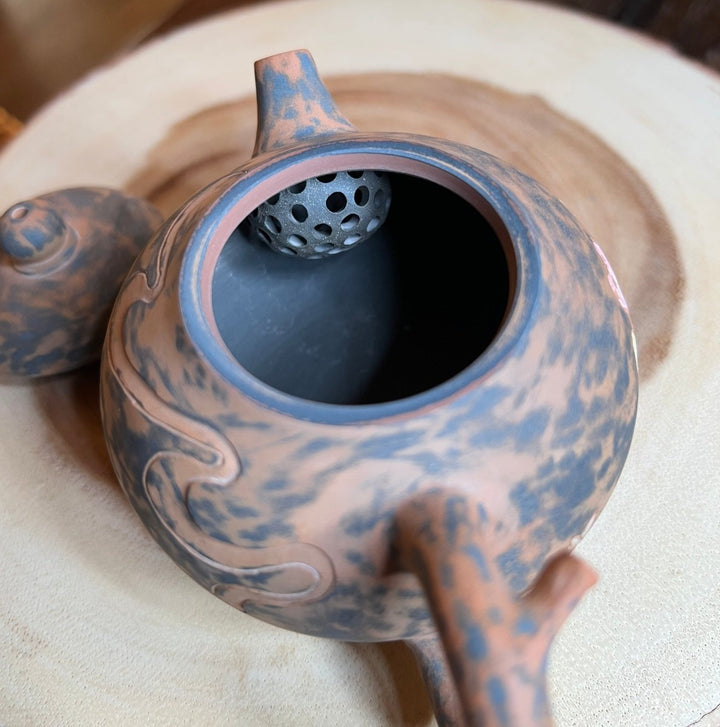 Cloud Garden- Master Handmade Jianshui Mixed Clay Teapot - Tea and Whisk