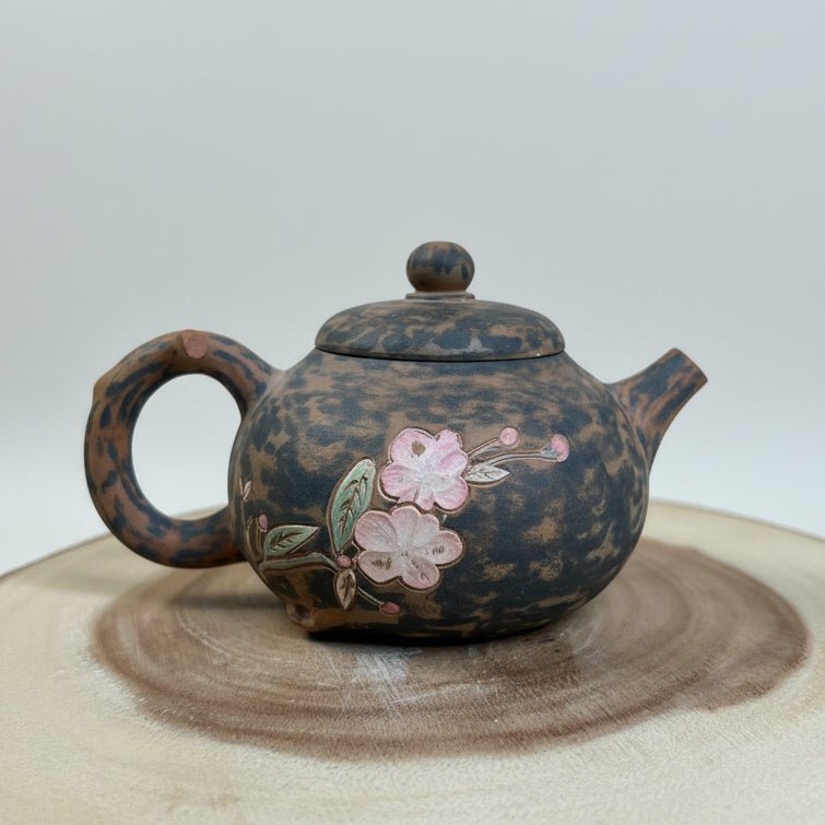 Cloud Garden- Master Handmade Jianshui Mixed Clay Teapot - Tea and Whisk