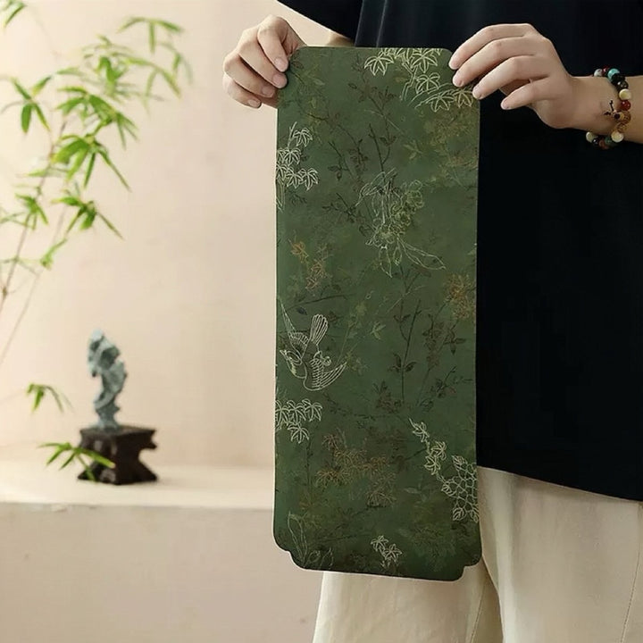Cloud Silk Double - Sided Brocade Tea Mat (Water - Resist Edition) - Tea and Whisk
