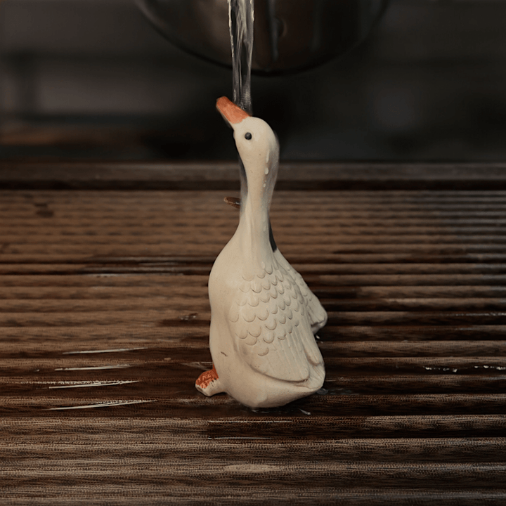 Color - Changing Pair Of Geese Teapet - Tea and Whisk