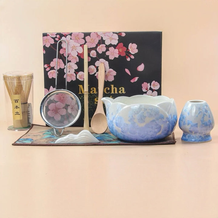 Complete Ceremonial Matcha Kit With Top - Grade Ceremonial Matcha - Tea and Whisk