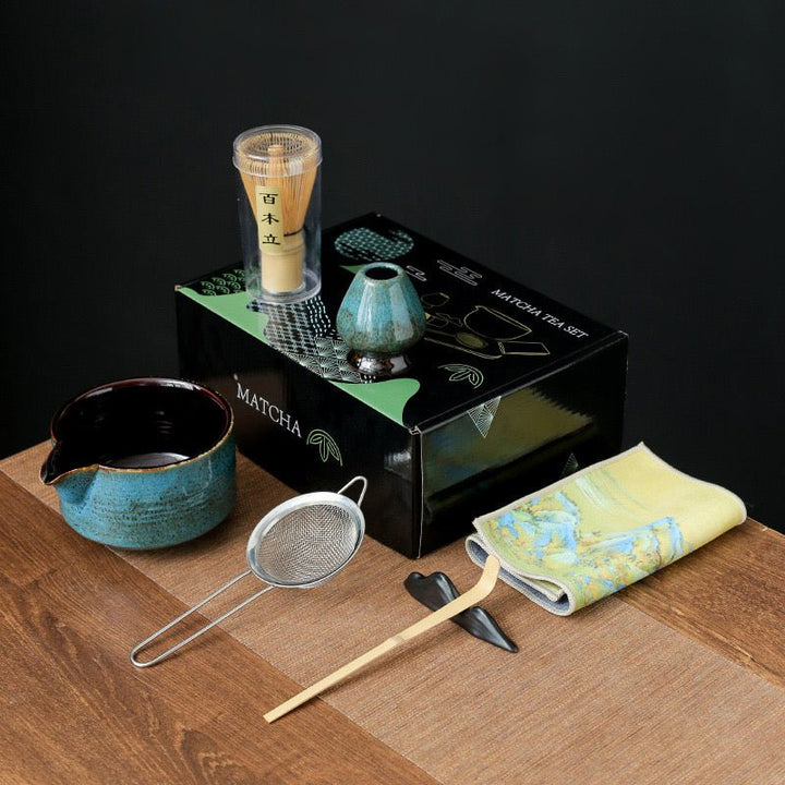 Complete Ceremonial Matcha Kit With Top - Grade Ceremonial Matcha - Tea and Whisk