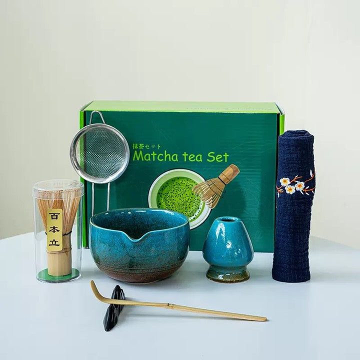 Complete Ceremonial Matcha Kit With Top - Grade Ceremonial Matcha - Tea and Whisk