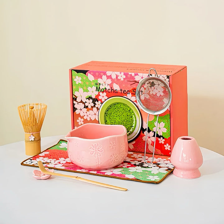 Complete Ceremonial Matcha Kit With Top - Grade Ceremonial Matcha - Tea and Whisk