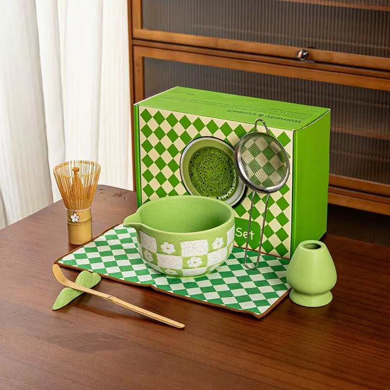 Complete Ceremonial Matcha Kit With Top - Grade Ceremonial Matcha - Tea and Whisk