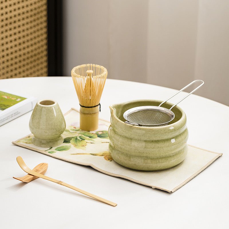 Complete Ceremonial Matcha Kit With Top - Grade Ceremonial Matcha - Tea and Whisk