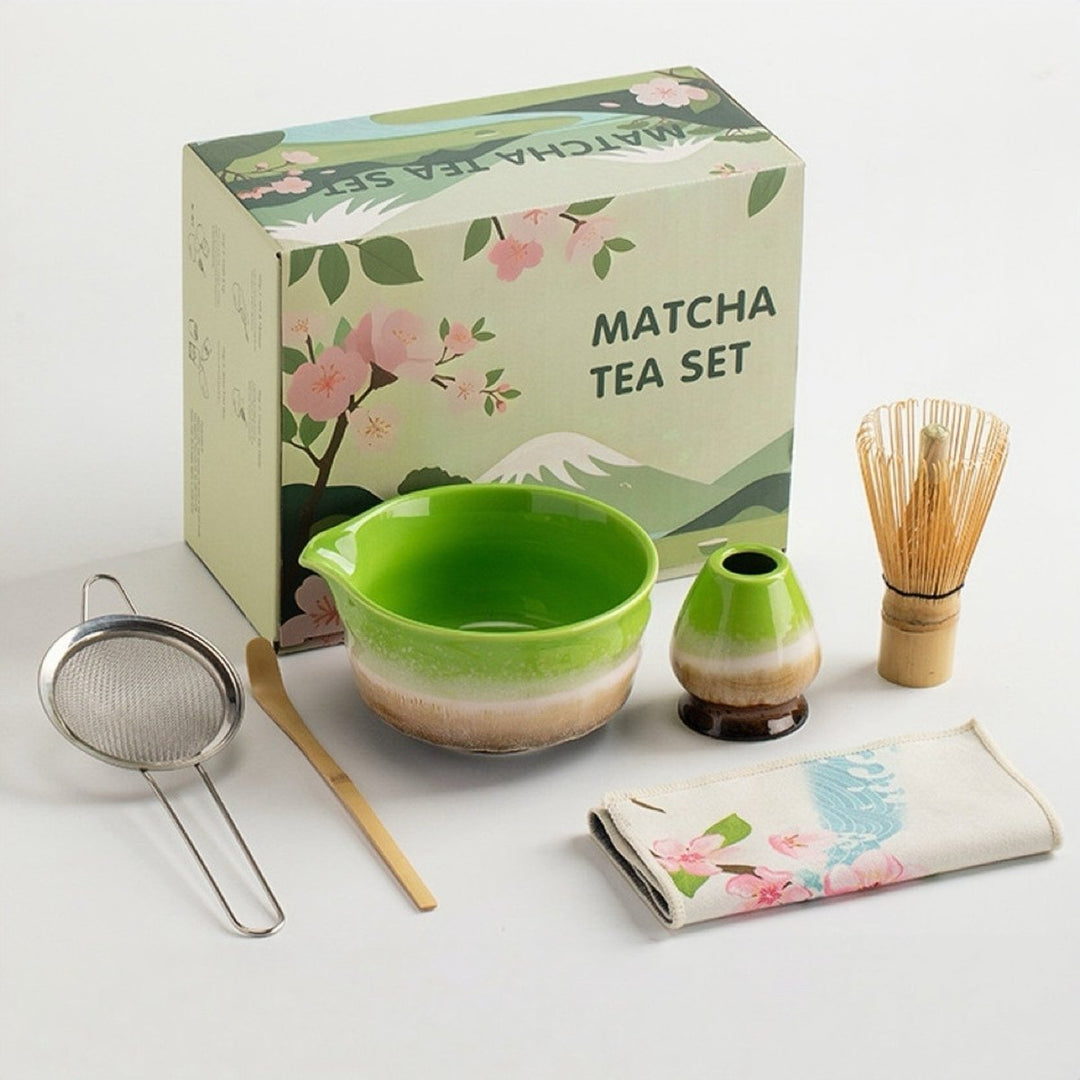 Complete Ceremonial Matcha Kit With Top - Grade Ceremonial Matcha - Tea and Whisk