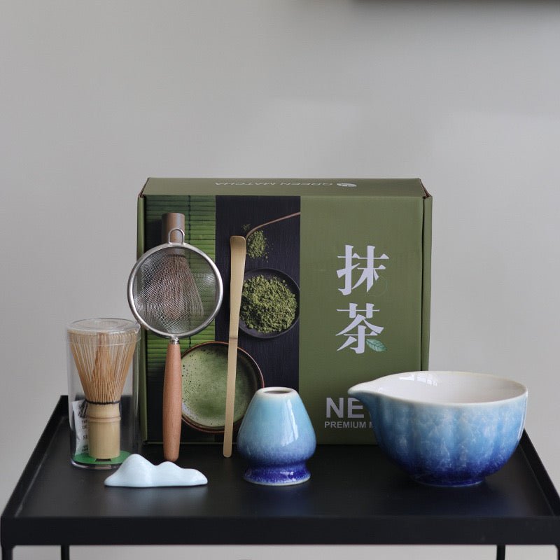 Complete Ceremonial Matcha Kit With Top - Grade Ceremonial Matcha - Tea and Whisk