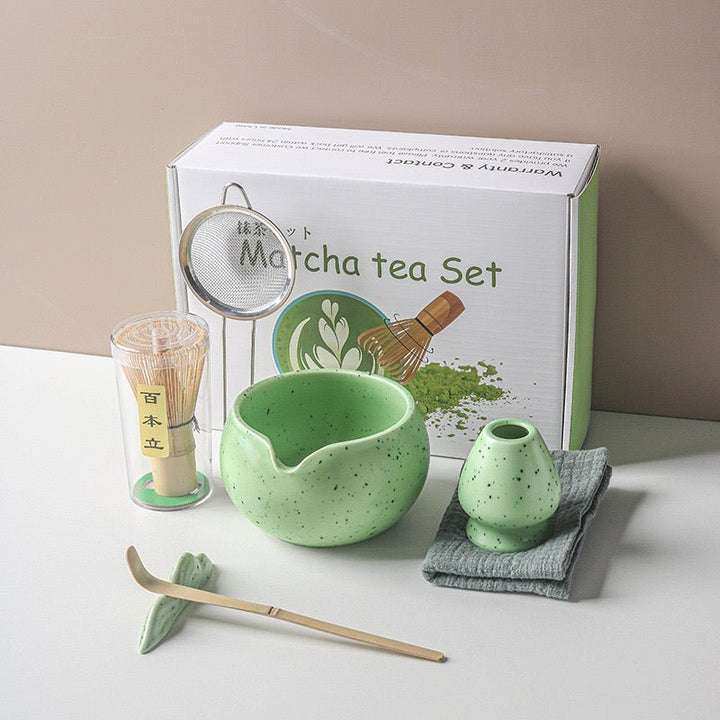 Complete Ceremonial Matcha Kit With Top - Grade Ceremonial Matcha - Tea and Whisk