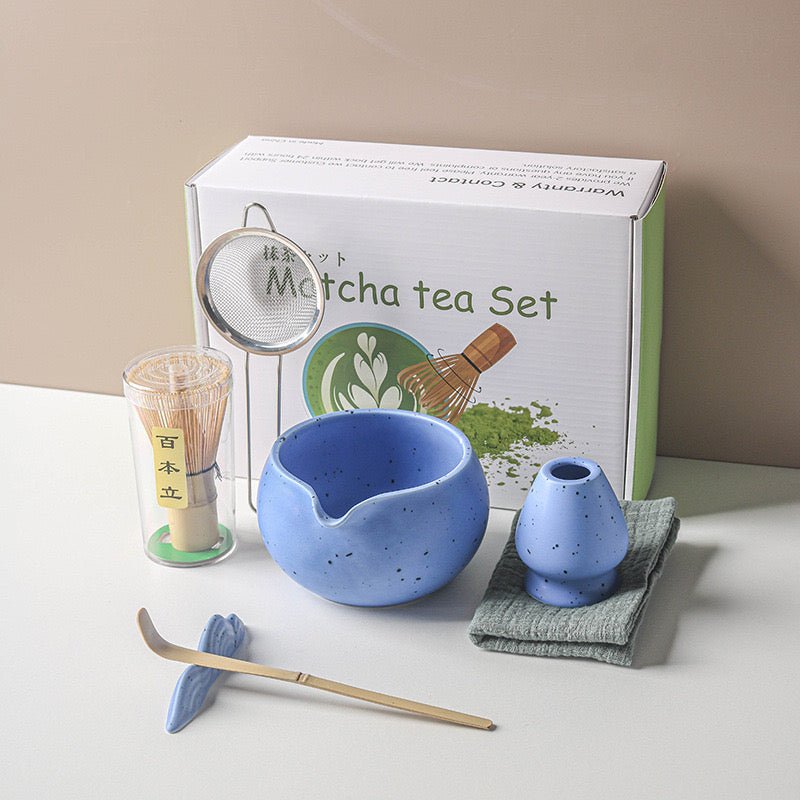 Complete Ceremonial Matcha Kit With Top - Grade Ceremonial Matcha - Tea and Whisk