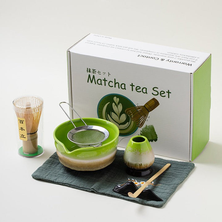 Complete Ceremonial Matcha Kit With Top - Grade Ceremonial Matcha - Tea and Whisk