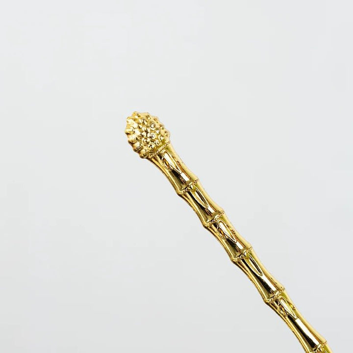 Copper Teacup Holder / Fork - Tea and Whisk