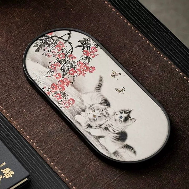 Cute Cats Small Tea Tray - Tea and Whisk