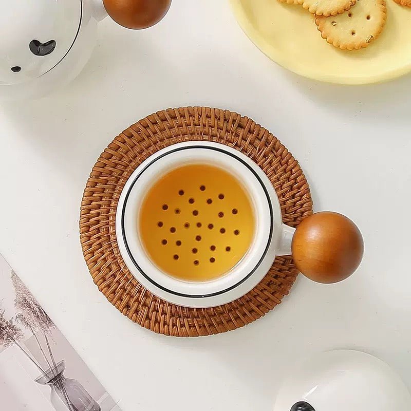 Cute Panda Office Travel Tea Mug Set - Tea and Whisk