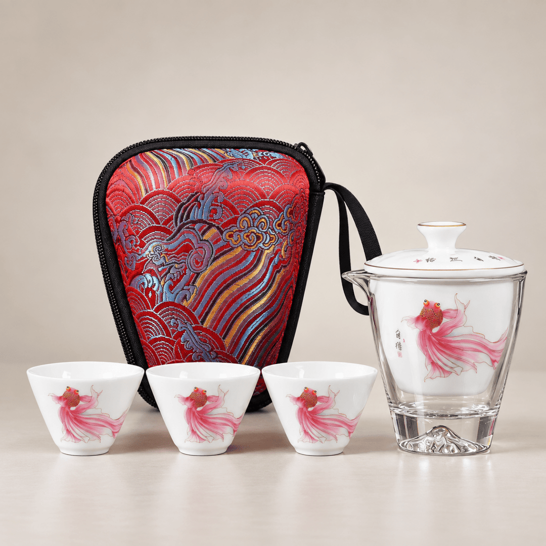 Cute Rabbits Ez Pouring Travel Tea Set - Tea and Whisk
