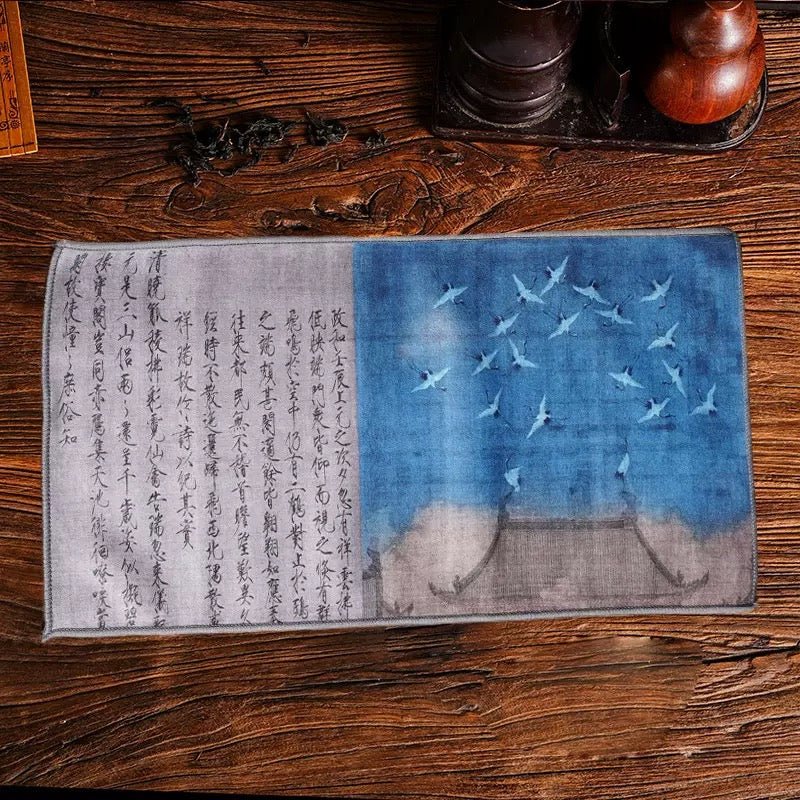 Decorative Double-Sided Tea Towel - Tea and Whisk