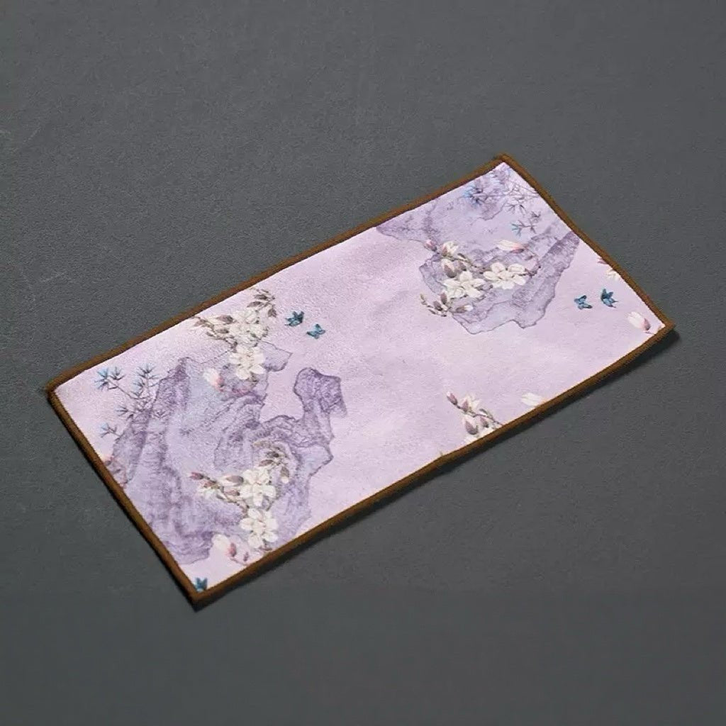 Decorative Double-Sided Tea Towel - Tea and Whisk