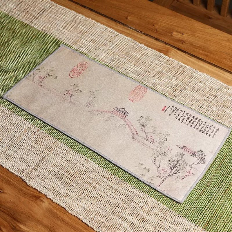 Decorative Double-Sided Tea Towel - Tea and Whisk