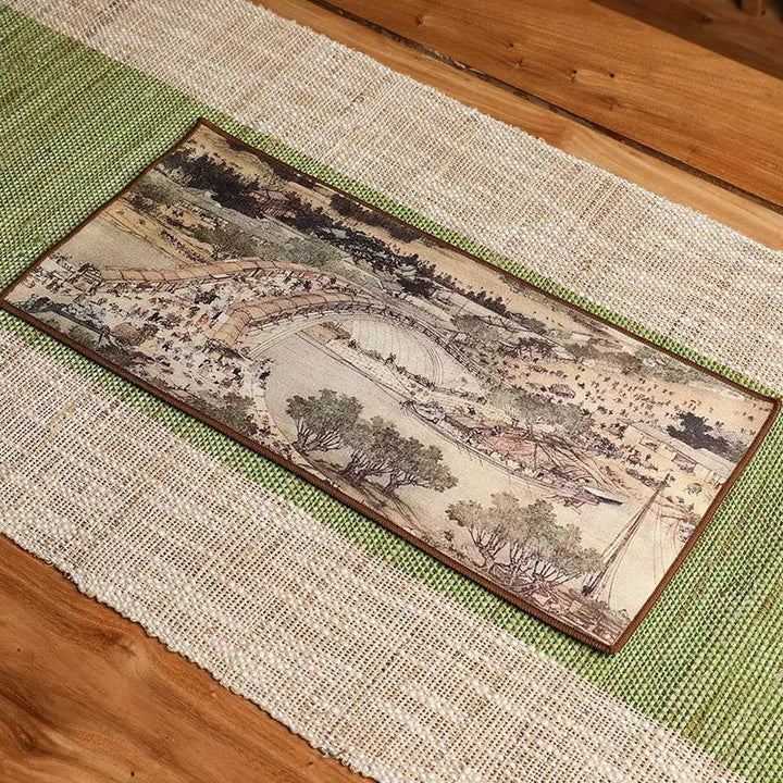 Decorative Double-Sided Tea Towel - Tea and Whisk