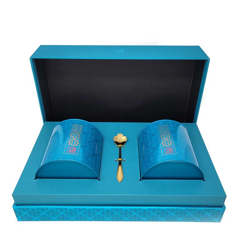 Decorative Tea Canister Gift Box with Premium Taiwanese Black Tea - Tea and Whisk