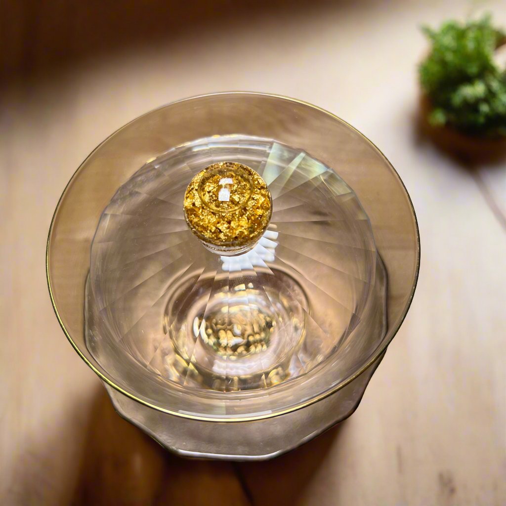 Designer Diamond - cut Glass Gaiwan - Tea and Whisk