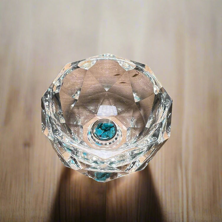 Designer Diamond - cut Glass Gaiwan - Tea and Whisk