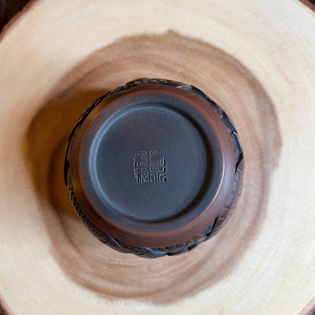 Dragon & Phoenix Harmony- Master Handmade Jianshui Teapot - Tea and Whisk