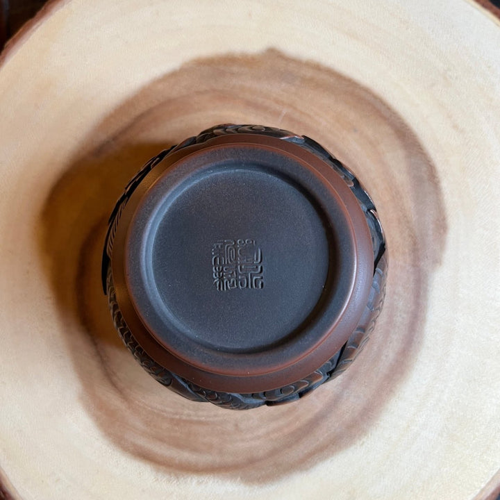 Dragon & Phoenix Harmony- Master Handmade Jianshui Teapot - Tea and Whisk